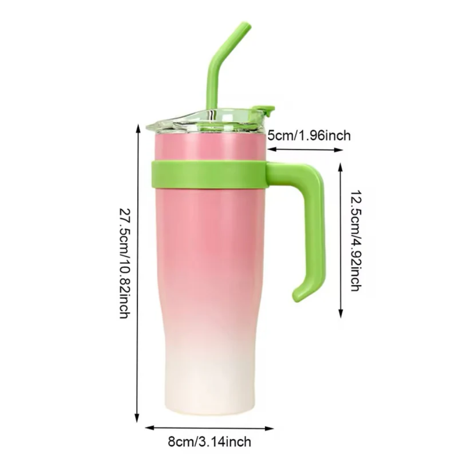 Sipper Bottle With soft color transitions inspired by nature, this bottle keeps your drinks cool and your vibe cooler