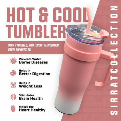 Sipper Bottle With soft color transitions inspired by nature, this bottle keeps your drinks cool and your vibe cooler