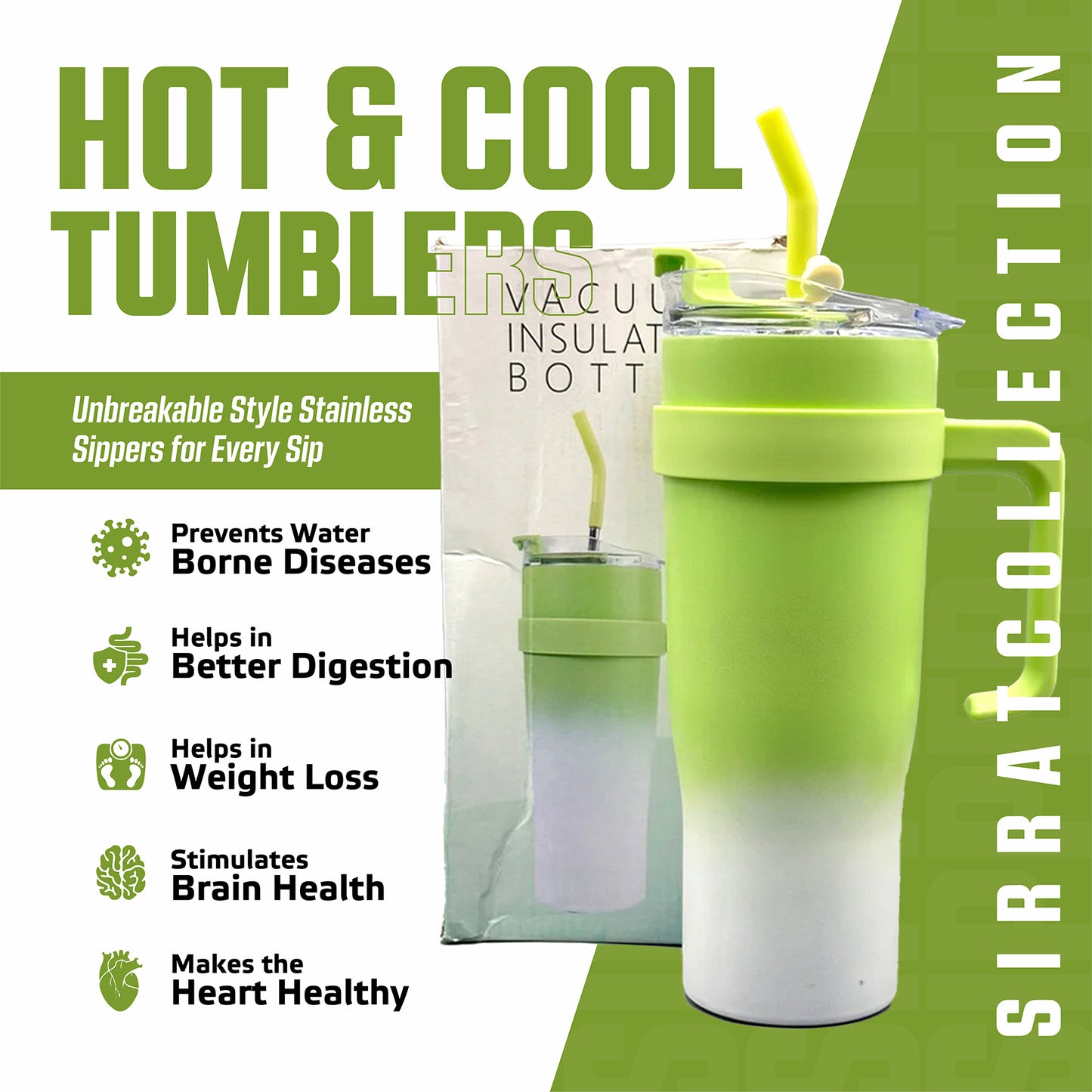 Sipper Bottle With soft color transitions inspired by nature, this bottle keeps your drinks cool and your vibe cooler