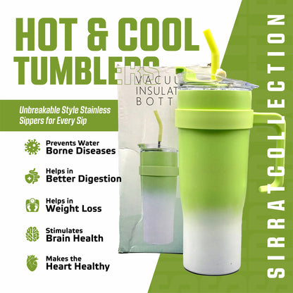 Sipper Bottle With soft color transitions inspired by nature, this bottle keeps your drinks cool and your vibe cooler