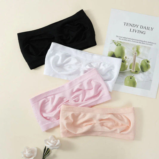 Pack of 3 Strapless Bra for Ladies and Girls (Color may vary depending on Stock)