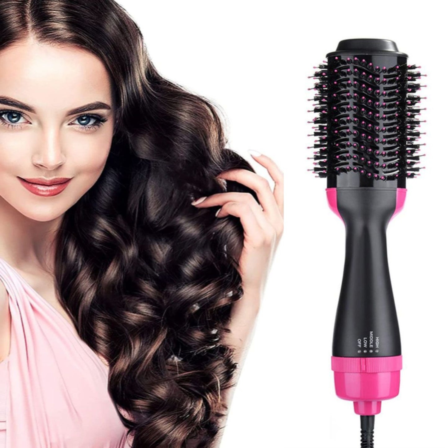 3 in 1 One Step Hot Air Brush Dryer & Straightener