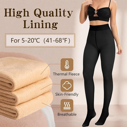 Luxury Velvet Warm Tights for Women – Slim Fit & Super Soft