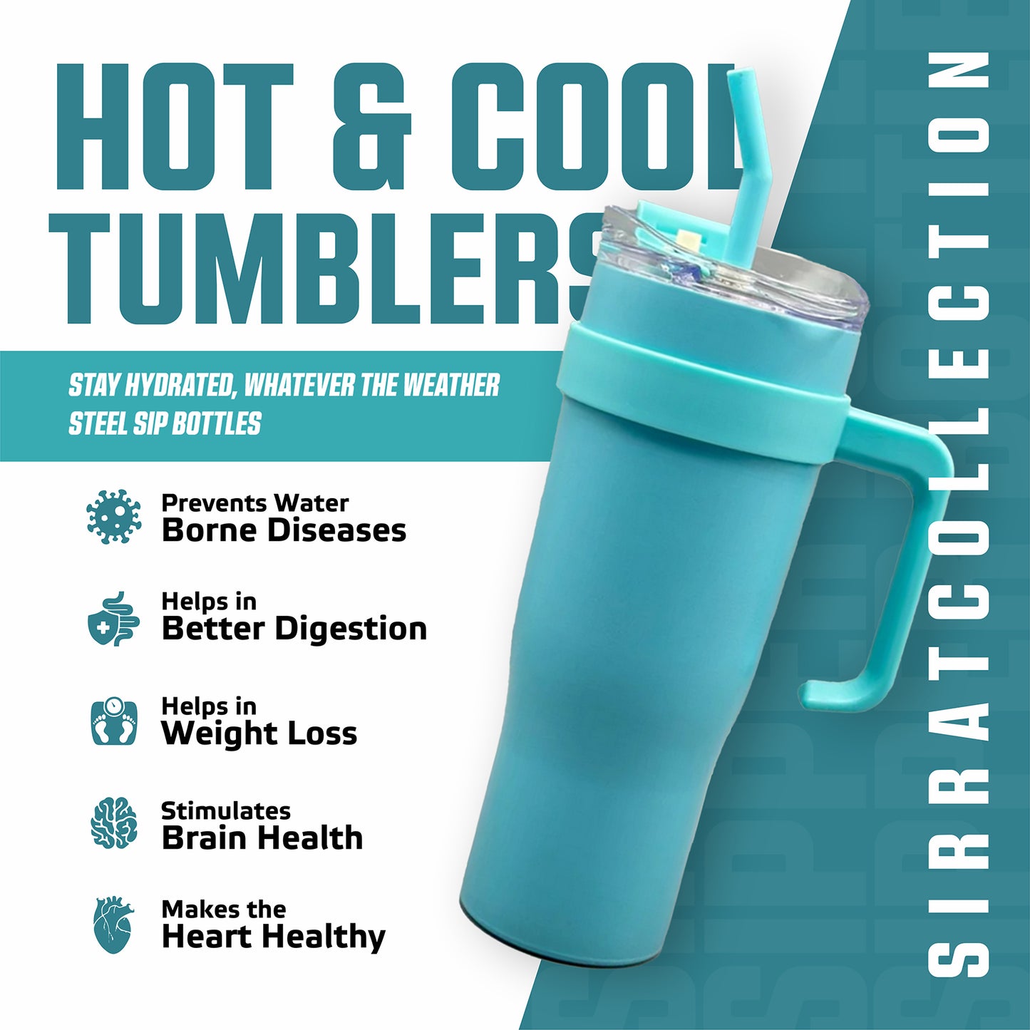 Sipper Bottle With soft color transitions inspired by nature, this bottle keeps your drinks cool and your vibe cooler