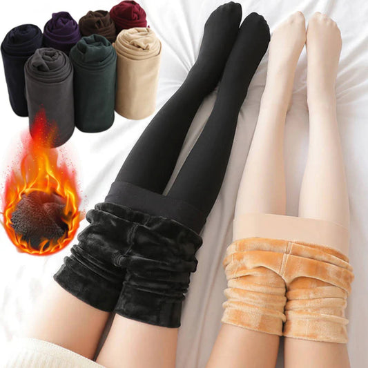 Luxury Velvet Warm Tights for Women – Slim Fit & Super Soft
