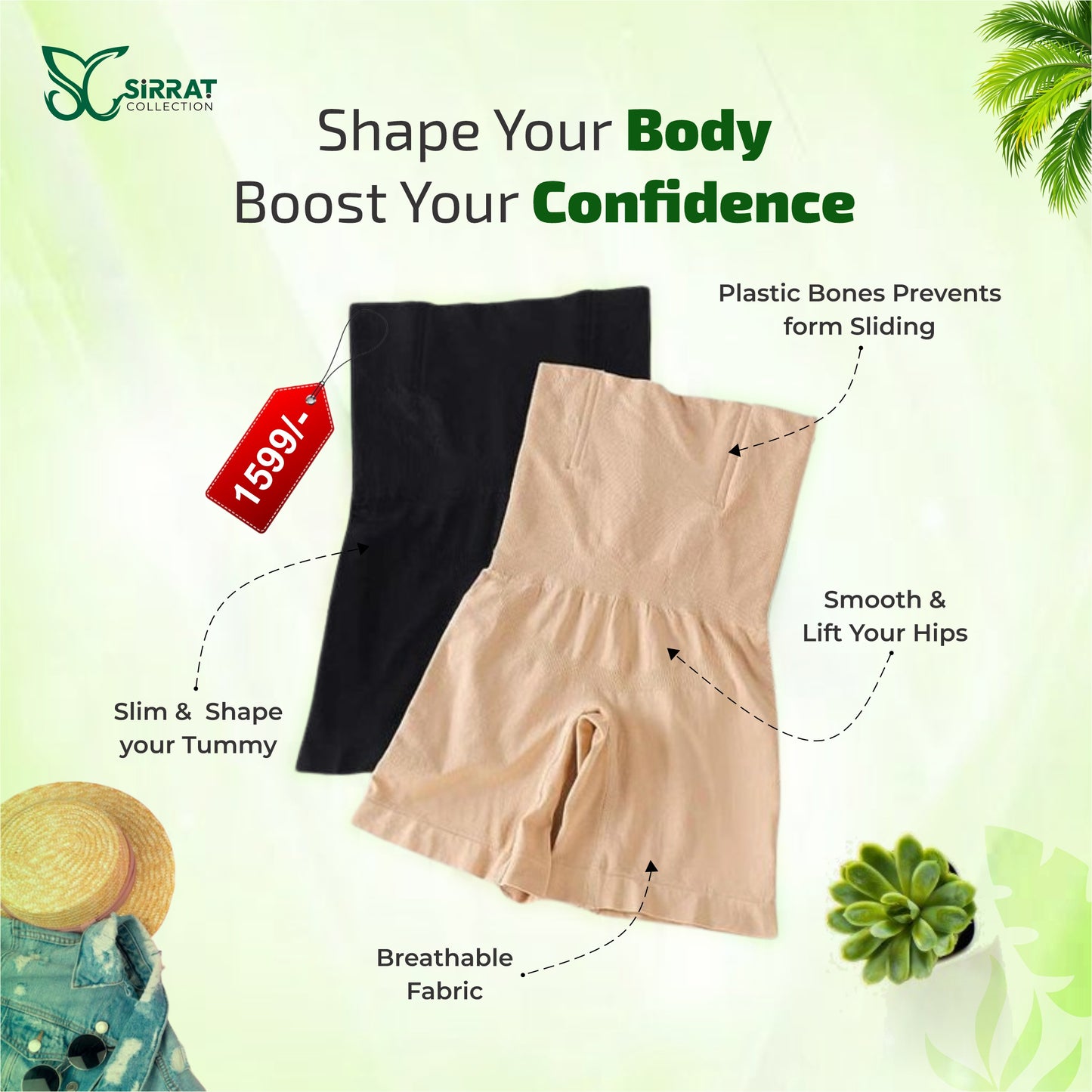 Lower Body Shaper for Women High Waist Slimming Body Shaper Tummy Control Body Shaper for Women for Hips Half Body Shaper for Women