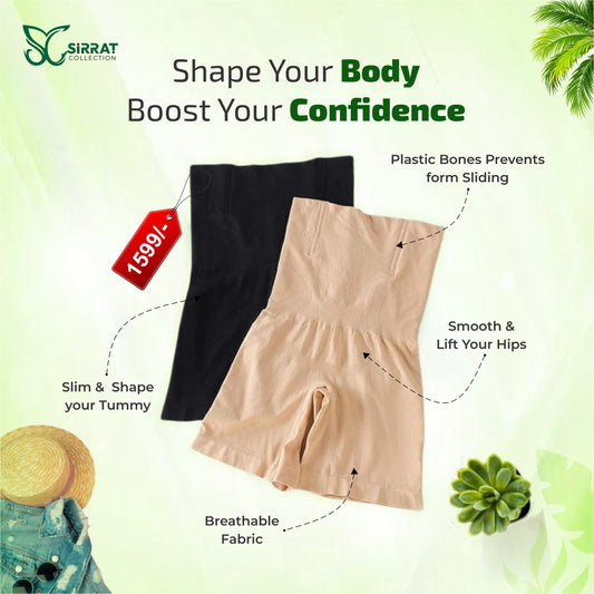 Lower Body Shaper for Women High Waist Slimming Body Shaper Tummy Control Body Shaper for Women for Hips Half Body Shaper for Women