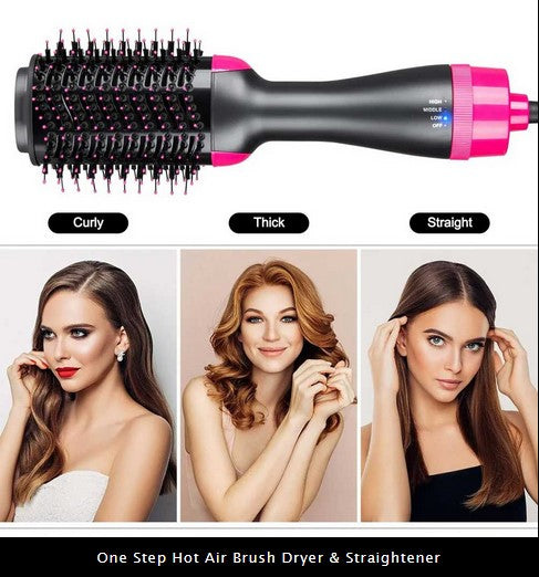 3 in 1 One Step Hot Air Brush Dryer & Straightener