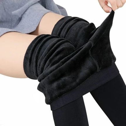 Luxury Velvet Warm Tights for Women – Slim Fit & Super Soft